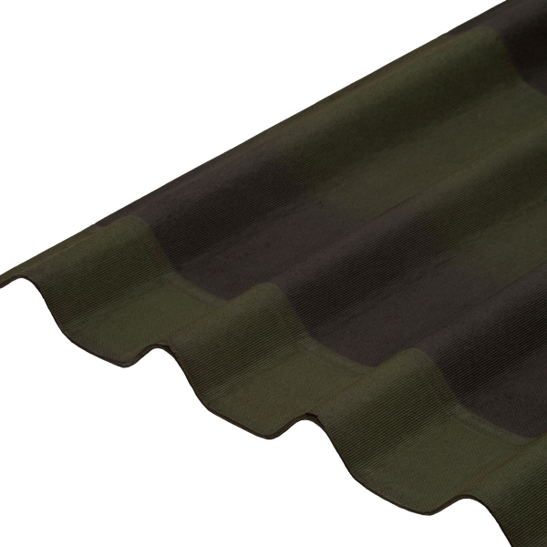 TELHA ONDULINE STILO 3D VERDE 200 CM X 82 CM